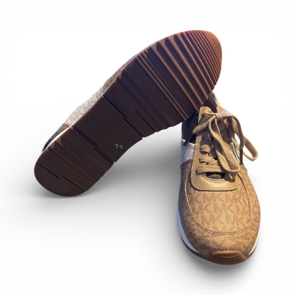 Michael Kors Allie Two-Tone Logo Trainer - Picture 5 of 5